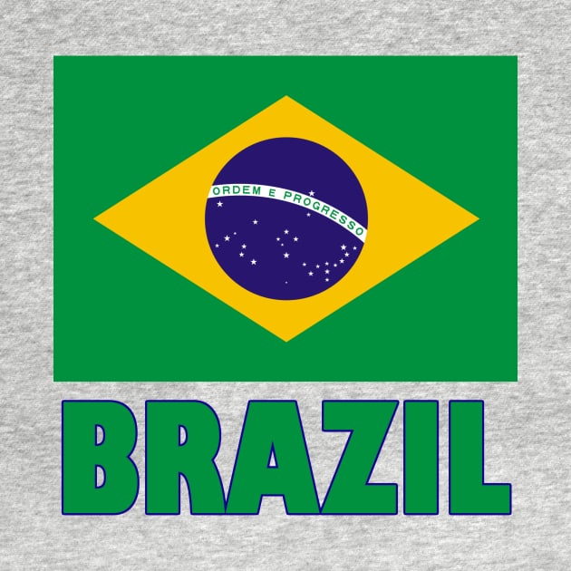 The Pride of Brazil - Brazilian Flag Design by Naves